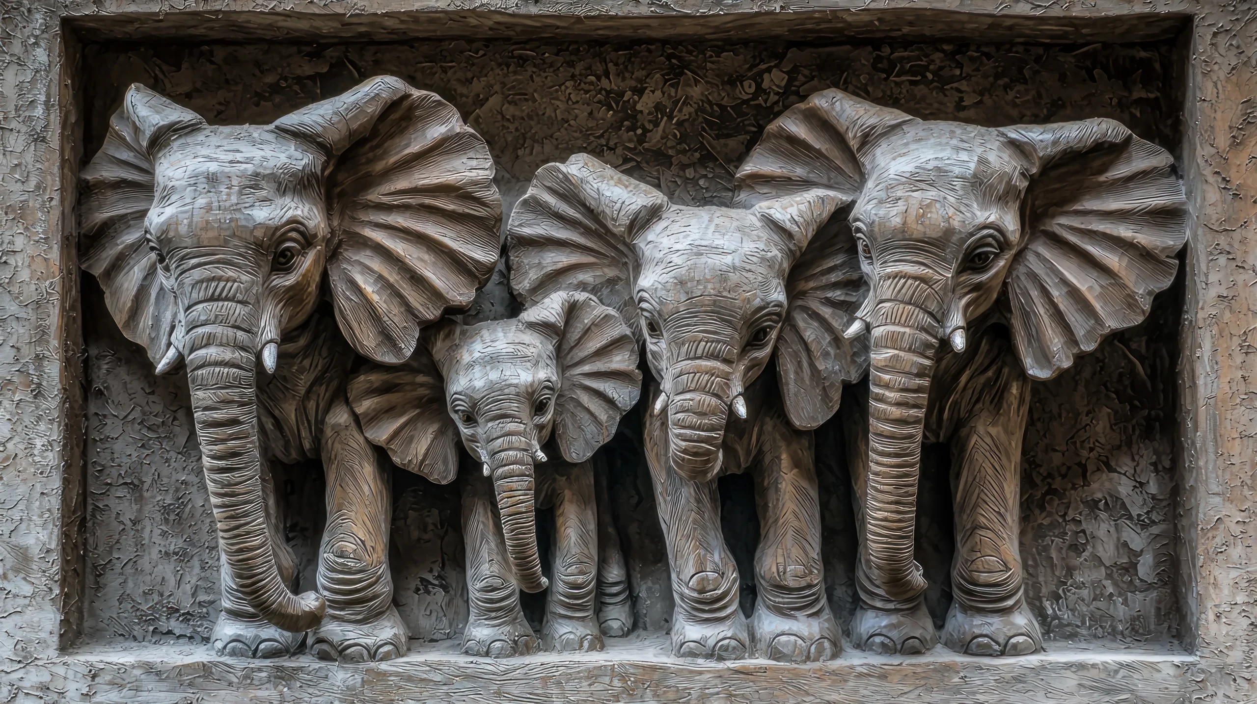 2D image giving 3D illusion